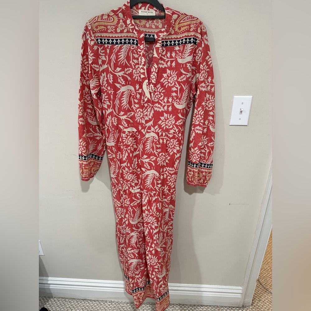 Maison Hotel Dada Dress Palm Rosso XS